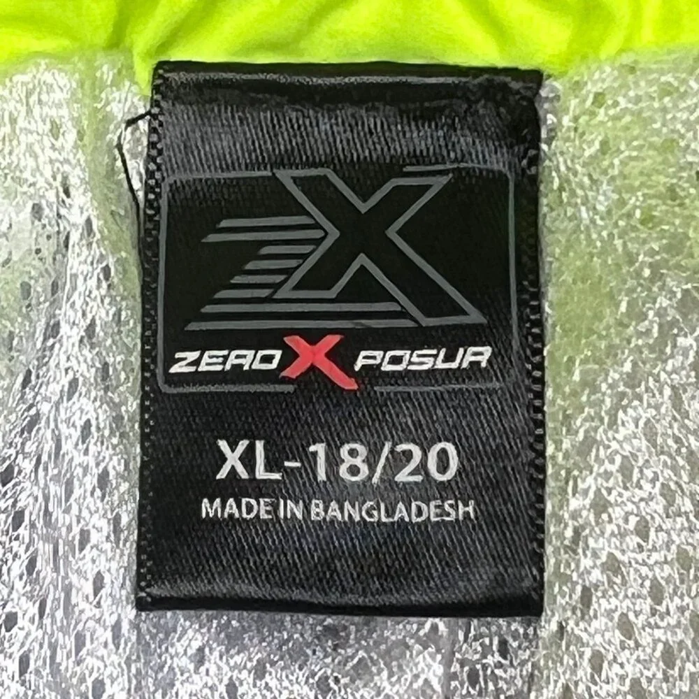 ZeroXposur Drift Swim Trunks‎ Boys XL-18/20 Neon Blue Green Drawstring Pockets